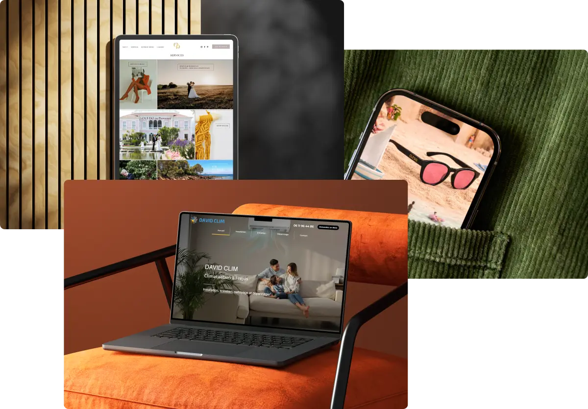 Réalisations de sites web Salutis